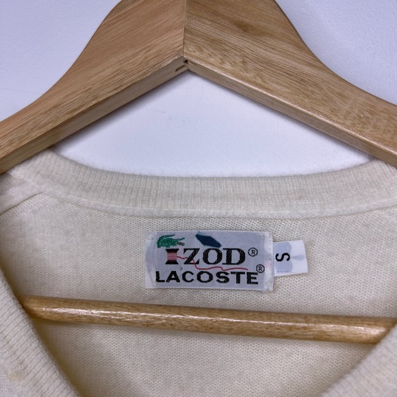 White Izod Lacoste sweater - Picture 2 of 2